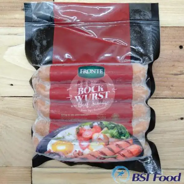 Beef Bockwurst Sausage 360gr FRONTE | BSI Food, Denpasar