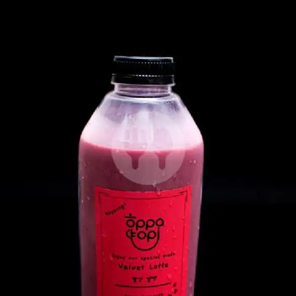 Red Velvet Latte (500 ml) | Oppa Kopi, Rungkut