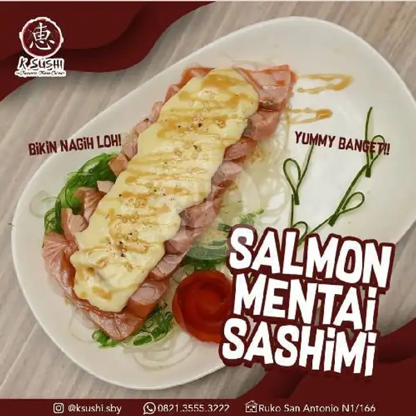 Salmon Mentai Sashimi | KSushi, Kranggan