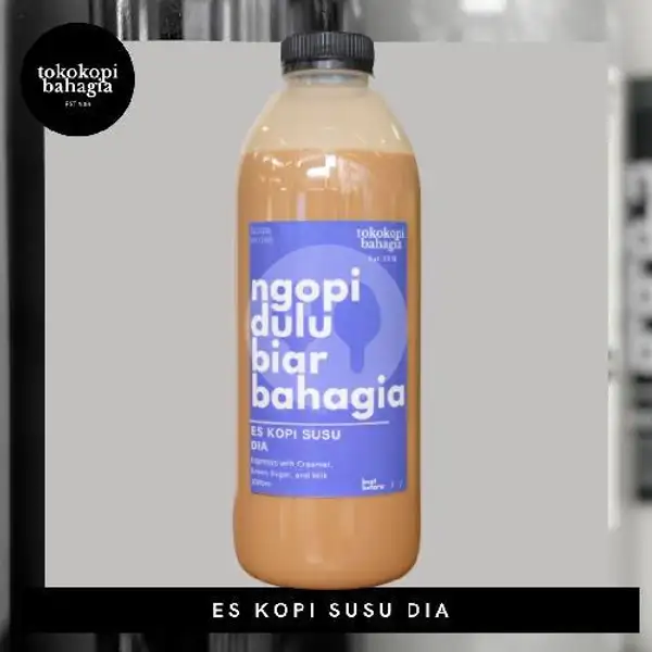 Kopi Susu Dia 1 Liter | Toko Kopi Bahagia (Gofood Only), Ganda Samita Jaya