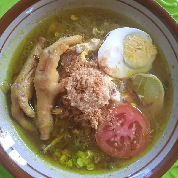 Soto Ayam + Ceker + Telor | Lalapan Nasi Pecel Warung Pak Rosul