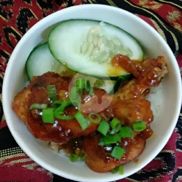 Rice Bowl Chicken Wings Madu | Home Baked