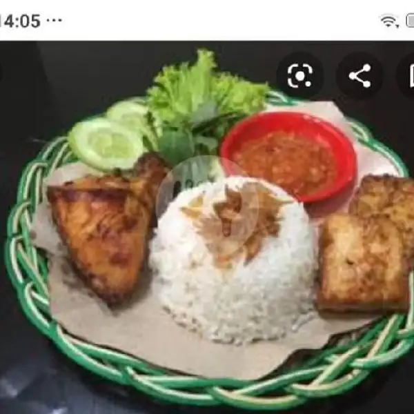 2paket Nasi Ayam Bkar Rica Tahu Tempe Sambal Penyet | Warung Bu Eka, Batam