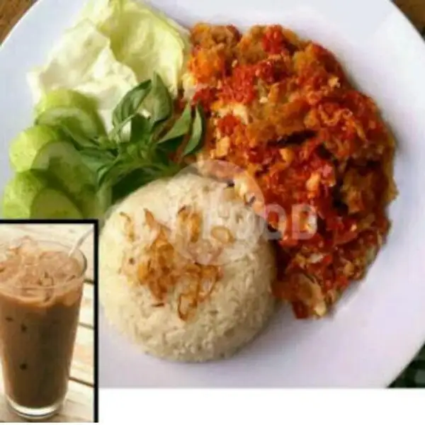 Nasi Ayam Geprek + Milo Susu Dinginn / Panas ( Halal Food) | Dapoer Deo, Hawila Residence