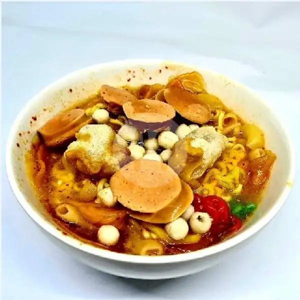 Seblak Sosis Bratwurst | Nyi'cheap Nasi Tutug Ayam Goreng, Duren Sawit