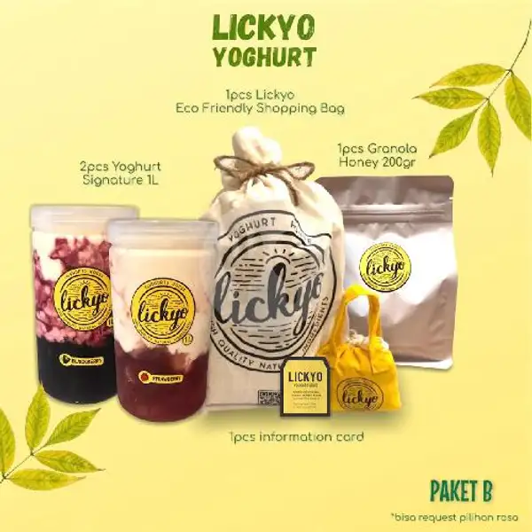 HAMPERS LICKYO - Paket B | LickYo Creamy Yoghurt, Reog