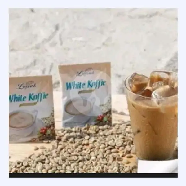 White Coffe Es+Susu | Warkop Berkah Pondok Kopi Ujung