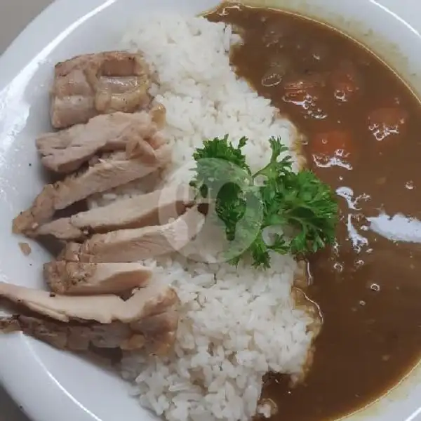 Curry rice chicken grill | Sushi Kawe, Denpasar