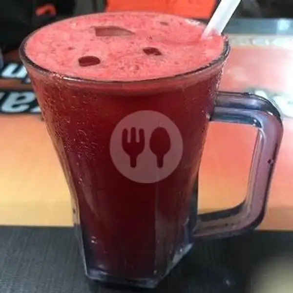 Jus Strawbery Porsi Kecil | Ice Juice Jawara, Semolowaru