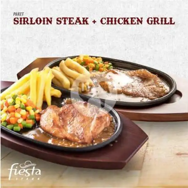 Paket Chicken Grill + Sirloin Steak | Fiesta Steak, Mal Grand Indonesia