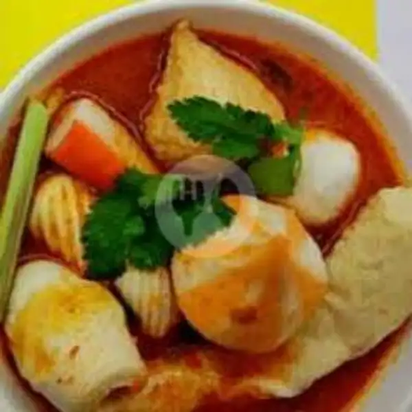 Tomyam ( Chikuwa - Fish Roll - Dumpling Ayam) | Suki Tomyam, Baso Aci, Siomay Batagor Ayam, Flamboyan 1