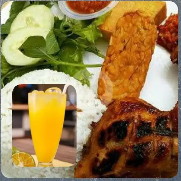 Paket Ayam Bakar SAMBEL GOANX + Juice Jeruk | SAMBEL GOANX