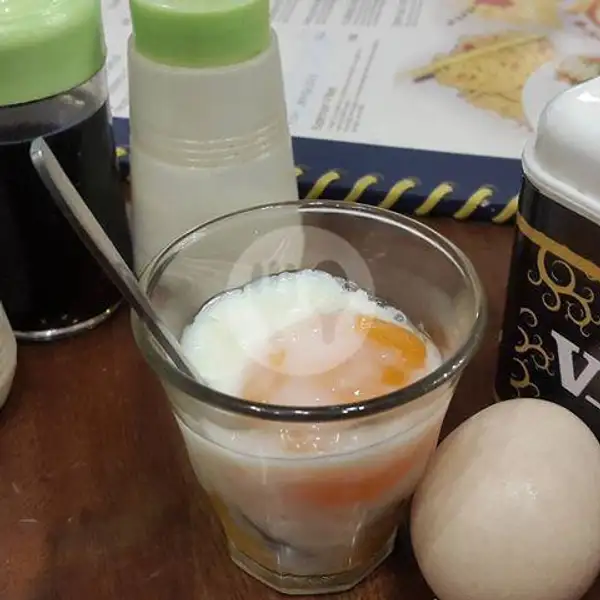 Telur Ayam Setengah Masak 2 Butir | Bandrek Punjabi, Sei Panas