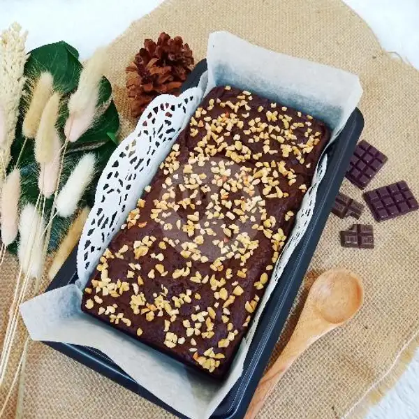 Brownies Panggang isi HAZELNUT/KACANG | Blessed Brownies, Kenten