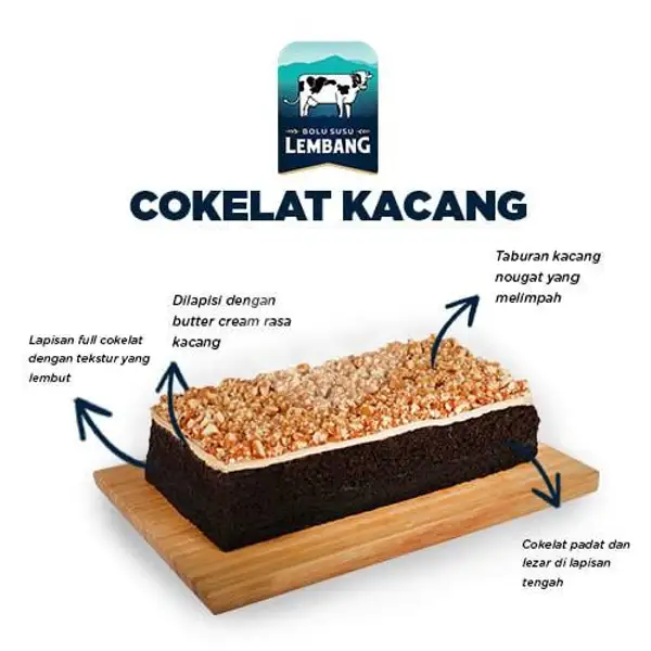 BSL Coklat Kacang Regular Pack 550 Gram | Bolu Susu Lembang Nikey