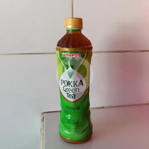 Pokka Green Tea Jasmine 450ml | Warung Soto Sapi Mek Sari, Pasar Senggol Tegal