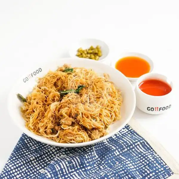 Bihun Goreng Seafood | Ayam Goreng Single Borobudur Seafood & Chinese Food, Denpasar