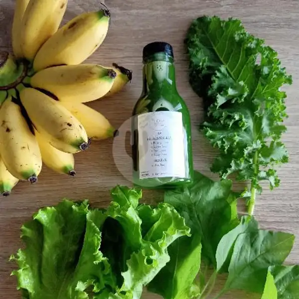 Morning Green (Jus Sayur Mix Kurma +Bubuk Protein) | 1 day 1 Green Fiber, Taman Kota Mas