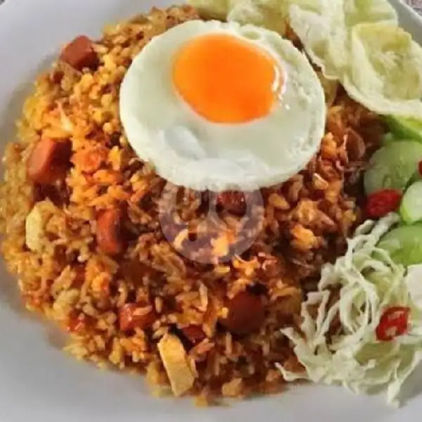 Nasi Goreng Pedas 0123 Telur Ceplok/telur Dadar+sosis+ayam | Kopi Tiam Aling 35, Penjaringan