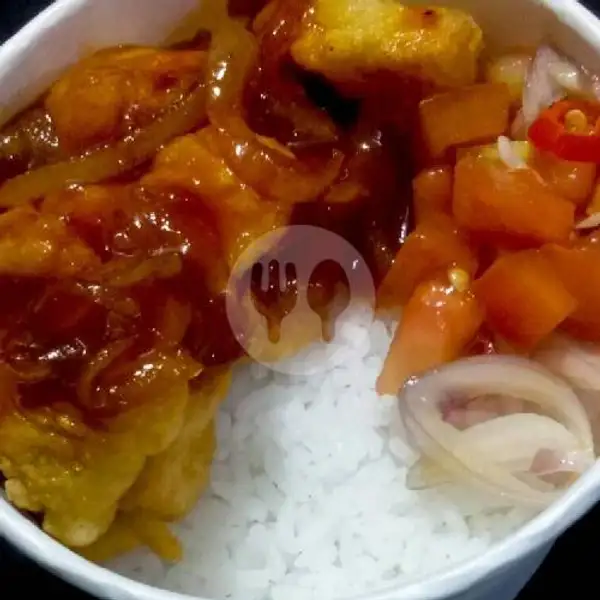 Rice Bowl Chicken Pop Saus Asam Manis | Sego Gobyos, Darmawangsa