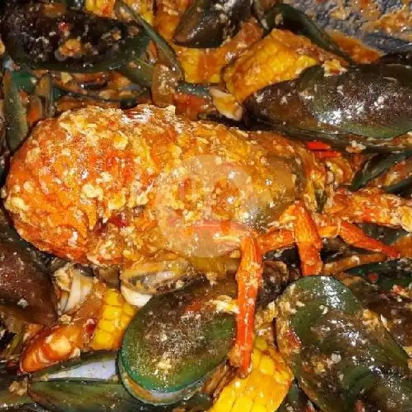 Lobster Besar+Kerang Saus Padang | Seafood Kedai Om Chan Kerang, Kepiting & Lobster, Mie & Nasi, Jl.Nyai A.Dahlan