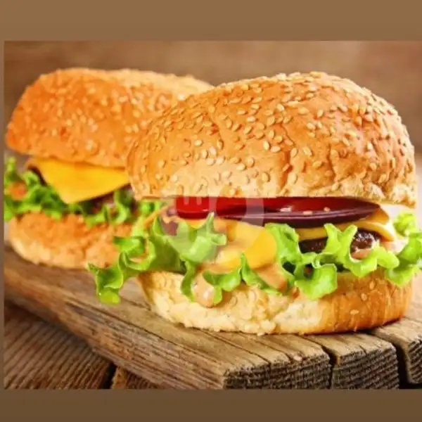 Burger Ayam Keju | KEBAB BRENGOS
