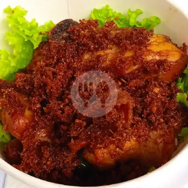 LAUK. Ayam Goreng Lengkuas + Sambel Ebi 25grm | ECO  KITCHEN Jln Tukad Melangit