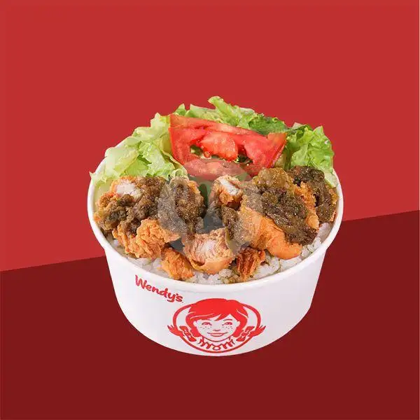 Combo Sambal Hijau Chicken Rice | Wendy's Malang City Point