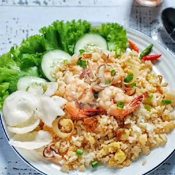 Nasi Goreng Seafood + Sosis Sapi | New KimchiMu KimchiKu