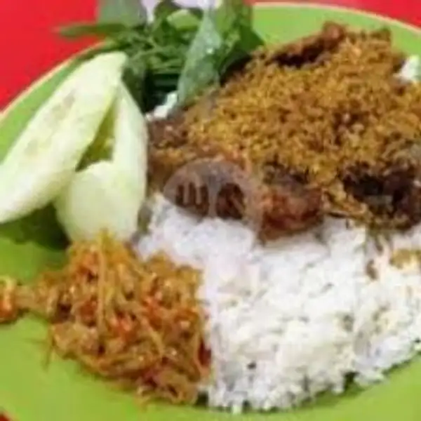 Bebek Sinjai Sambel Pencet +nasi+air gelas | Warung Azril (Bebek Sinjay), Klojen