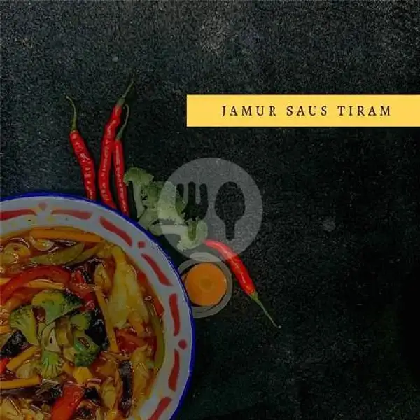Jamur Saus Tiram + Nasi | Jamur Kasaen Indung