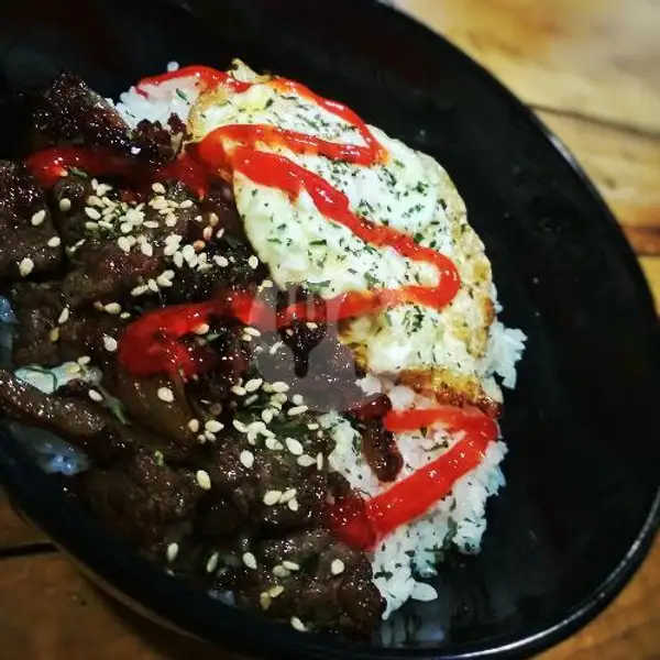 Nasi Daging Bulgogi + Telur | Susu Segar Sarjana, Pinang
