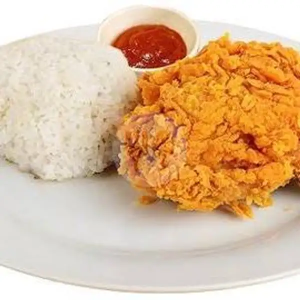Chicken Crispy Rice Set | MEZZO Snack's & Drink's, Gayungan