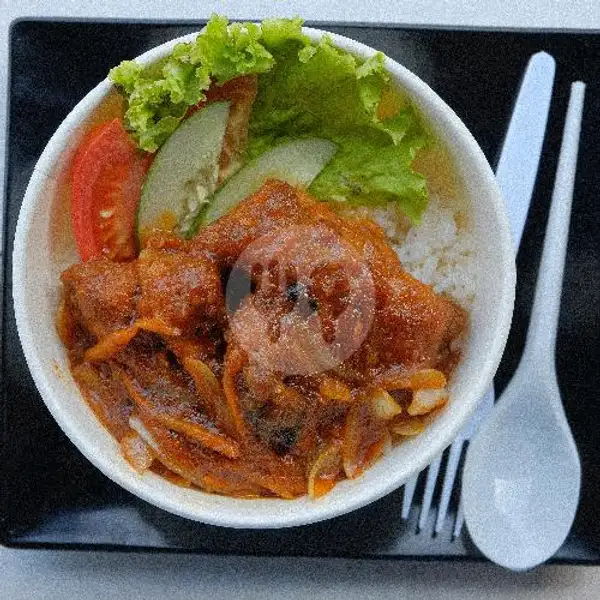 Chicken Spicy Rice Bowl | Kopi Kolbano