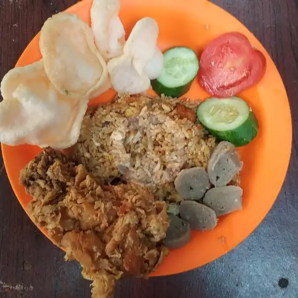 Paket Lengkap Nasgor+Ayam Geprek+ Es Teh | Ayam Geprek Santuy Kupang Teba, Batu Gajah