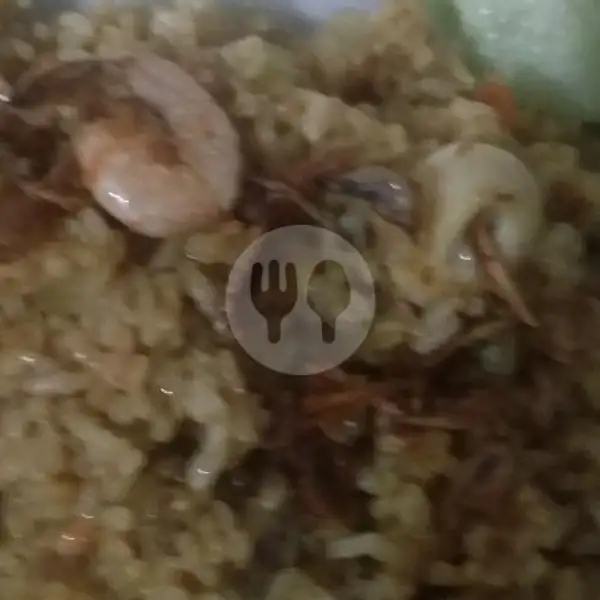 Nasi Goreng Udang + Es Teh | Marchella 28 Food, Lobak 3