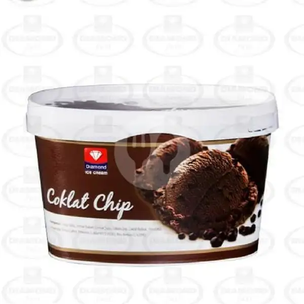 Diamond Ice Cream 700 ml - Chocolate ChocoChip | Kireii Ice Cream, Setia Kawan