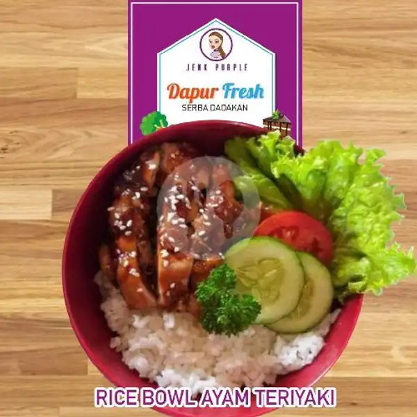 Rice Bowl Ayam Teriyaki | Jenk Purple Dapur Fresh,Bekasi