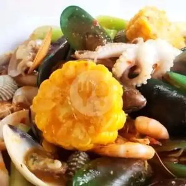 Kerang Mix + Cumi + Baby Gurita + Jagung | Seafood Seagood, Kebonkopi