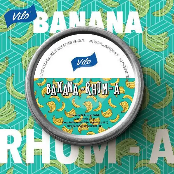 Banana Rhum-A ( Alcohol ) | Vilo Gelato