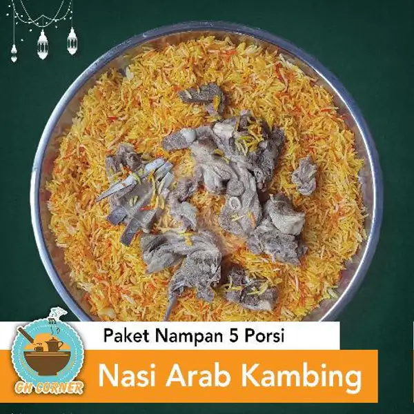 Paket Nampan Nasi Arab Kambing 5 Porsi | Nasi Briyani, Nasi Arab & Roti Canai GH Corner, Letkol Iskandar