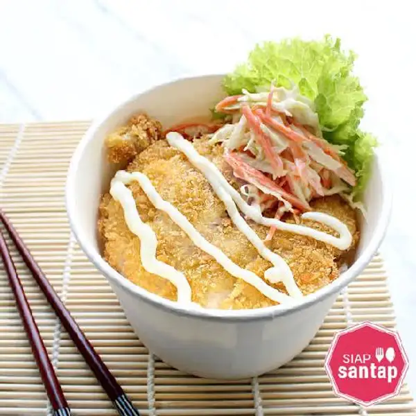 Rice Bowl Chicken Katsu Free Es Teh | Cemilan Zhafran, Cengkareng