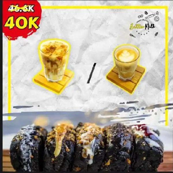 Ronko Black Sendiri | Butter Milk by Gedong Roti - Roti Bakar, Bakery, Coffee & Eatery