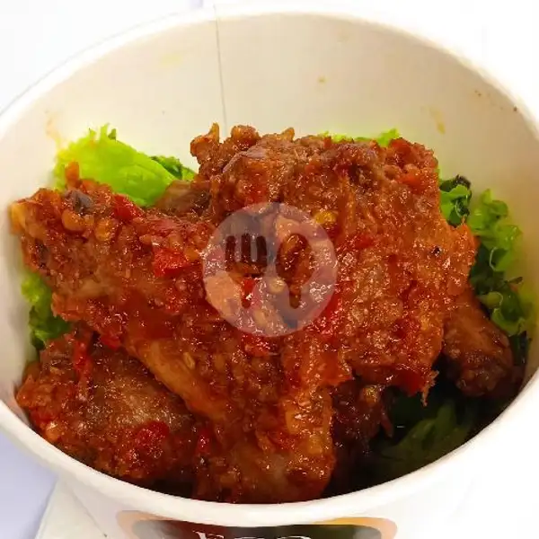 LAUK  Ayam Pedas Mercon | Eco Rice Bowl, Tukad Melangit