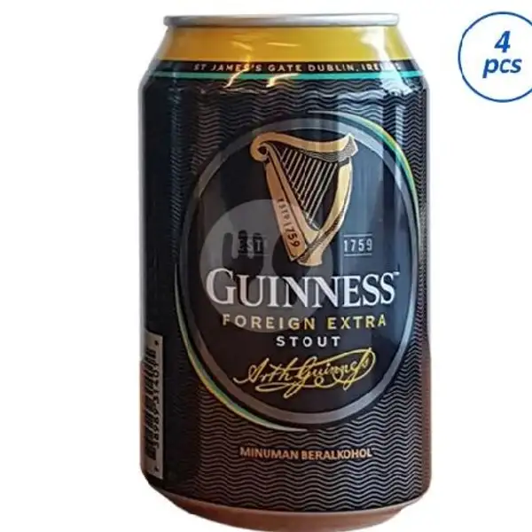 Bir Guinness Kaleng + Dingin | Novi Kitchen, Penjaringan