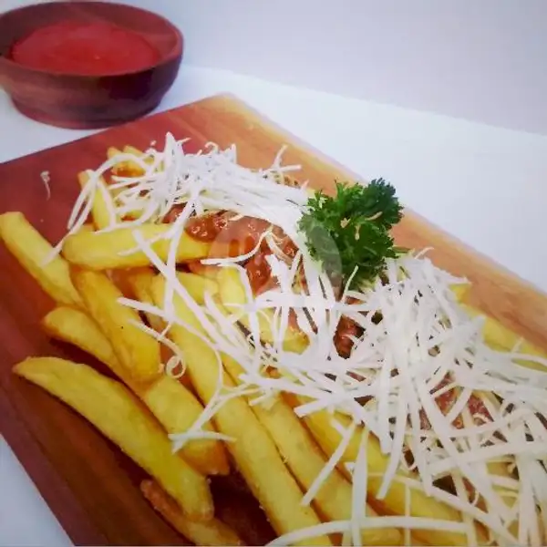 Bolognese Cheese fries | W I (warung ibu) Cihampelas Cimaung
