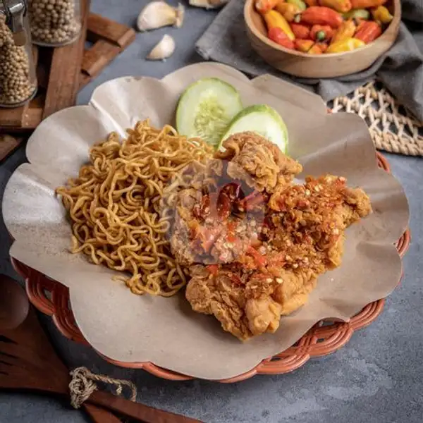 Paket Indomie Ayam Geprek | Ayam Geprek Gold Chick, Kutabumi