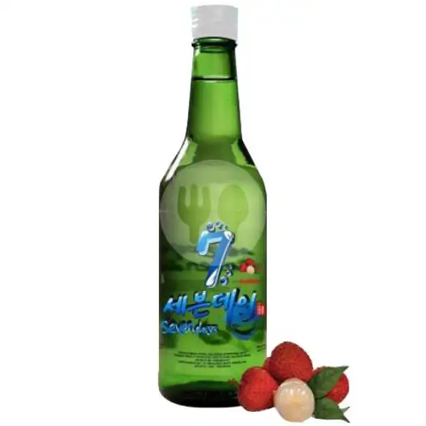 Soju Seven Day Lychee + Free Kacang Kulit Garuda | Arnes Beer Snack Anggur & Soju