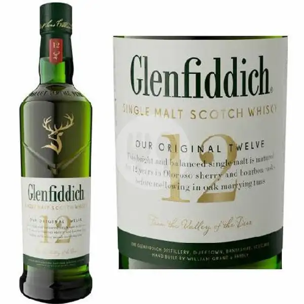 Whisky Glenfiddich - Single Malt 12 Years - 750 Ml - Import | KELLER K Beer & Soju Anggur Bir, Cicendo