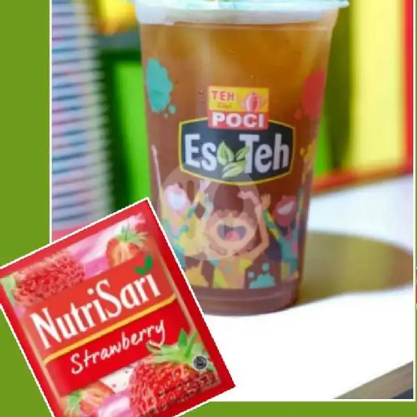 Es Teh Poci Nutrisari Strawberry | DD Teh Poci, Denpasar